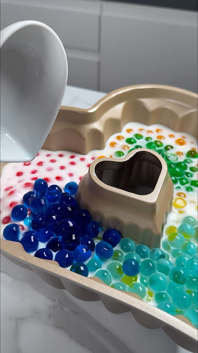 rainbow jelly heart 🌈🌈🌈  #asmr #satisfying #jelly #jellycake #dessert #sweet