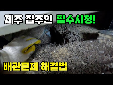 (제주 누수) 집 주인분들 필수시청! 배관문제 해결법