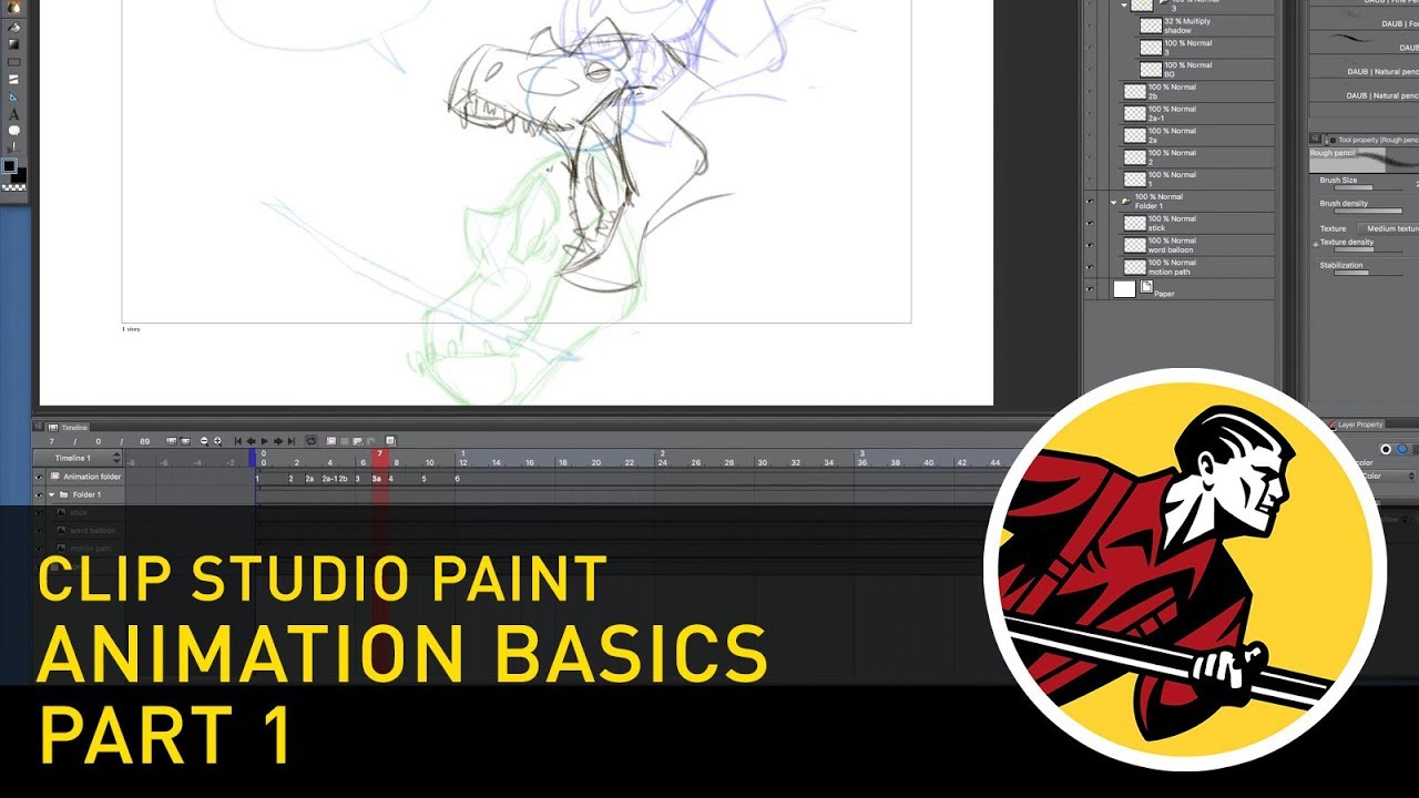 Animation Basics - Part 1 - Clip Studio Paint (2018) - YouTube