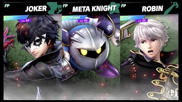 Super Smash Bros Ultimate Amiibo Fights – Request #16681 Joker vs Meta Knight vs Robin