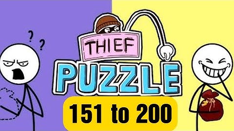 Thief Puzzle(WEEGOON)- Funny Stickman Brain Puzzle Game - Levels151-200 Android Gameplay Walkthrough