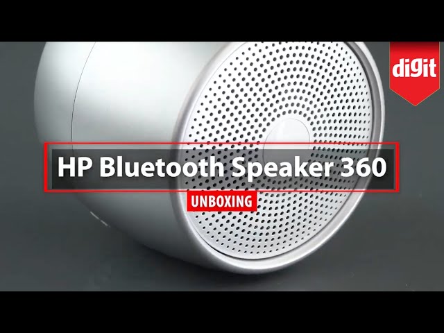 HP Bluetooth Speaker 360 Unboxing - YouTube