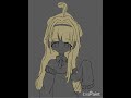 Draw a cute blind hair girl 👱‍♀️ ❤️ | Lets draw with me part 18