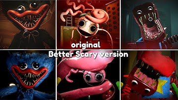 ALL Original vs New Fixed Scary Project: Playtime Jumpscares Comparison