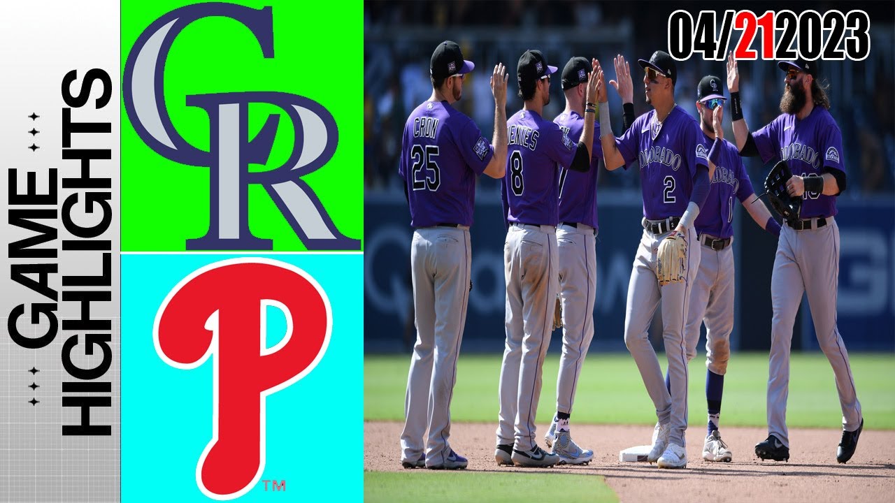Philadelphia Phillies vs Colorado Rockies GAME HIGHLIGHTS MLB To Day