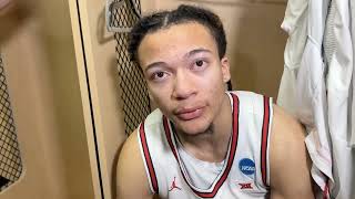 Houston Cougars Kingston Flemings reacts to Sweet 16 loss to Illinois
