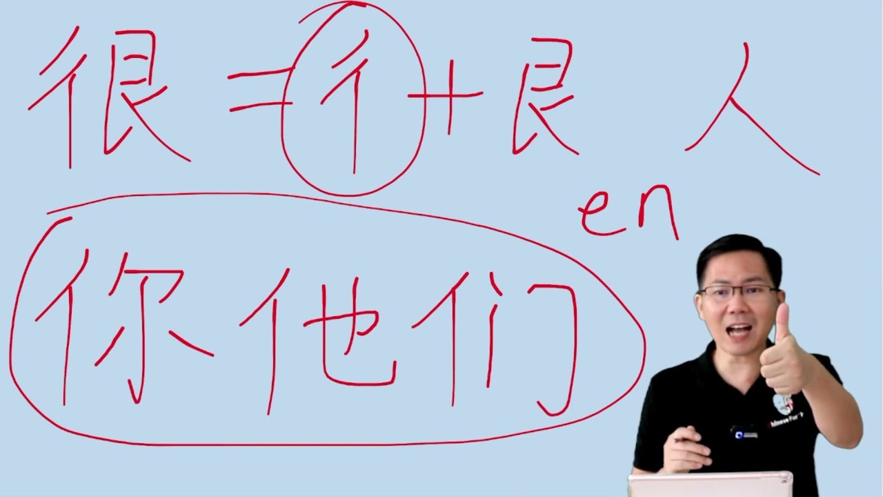 Free😍HSK1EP90：How to write 很你他们