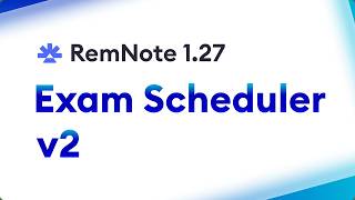 🎉 RemNote 1.27: Exam Scheduler V2! 🎉 screenshot 2