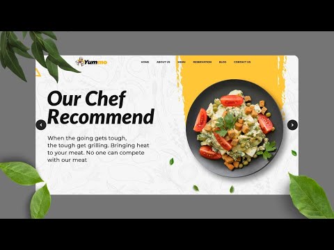 Responsive Restaurant Website Design Using HTML CSS Only | Food Website Design