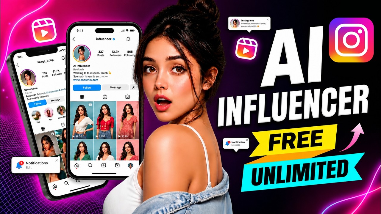 Create Hyper Realistic AI Influencers For FREE & Unlimited 🔥| Instagram ...