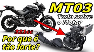 Yamaha MT03 - Entenda seu motor! Por que é tão forte? 42cv com 321cc Bicilindrico.