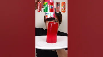 MAKAN JELLY DARI BERBAGAI MACAM MINUMAN SODA #asmr #shorts #jelly #soda