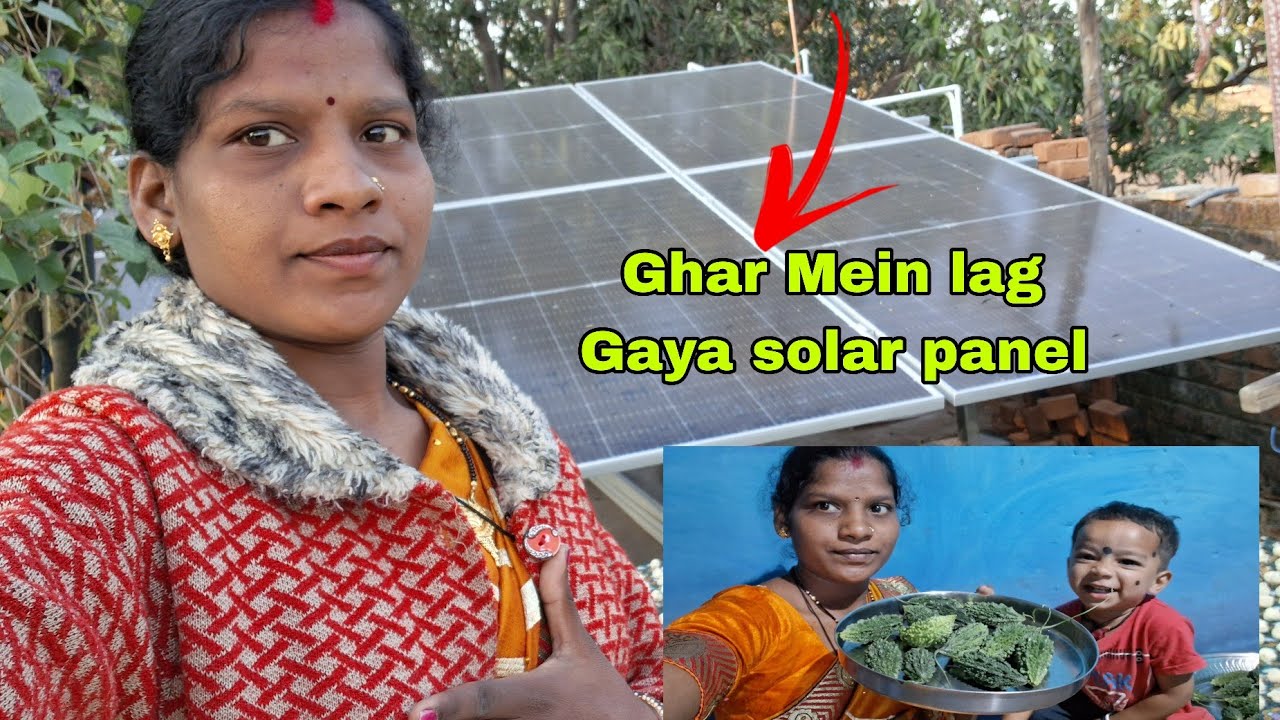 Finally Ghar Mein Lag Gaya Solar Panel 🔆 | Big Khushkhabri 