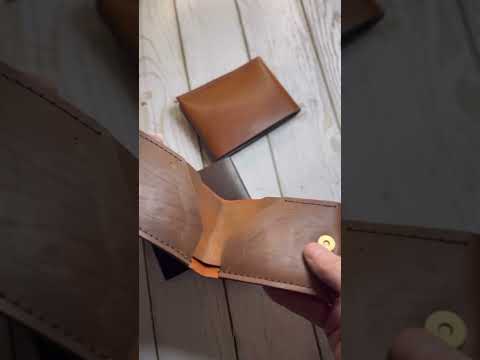 Видео: Бумажник из кожи