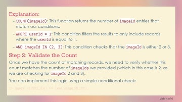 How to Verify imageIds Existence for a Specific userId in PostgreSQL