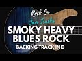 Smoky heavy blues rock backing track for guitar in d minor