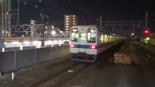 東武8000系 柏行 船橋駅発車シーン。