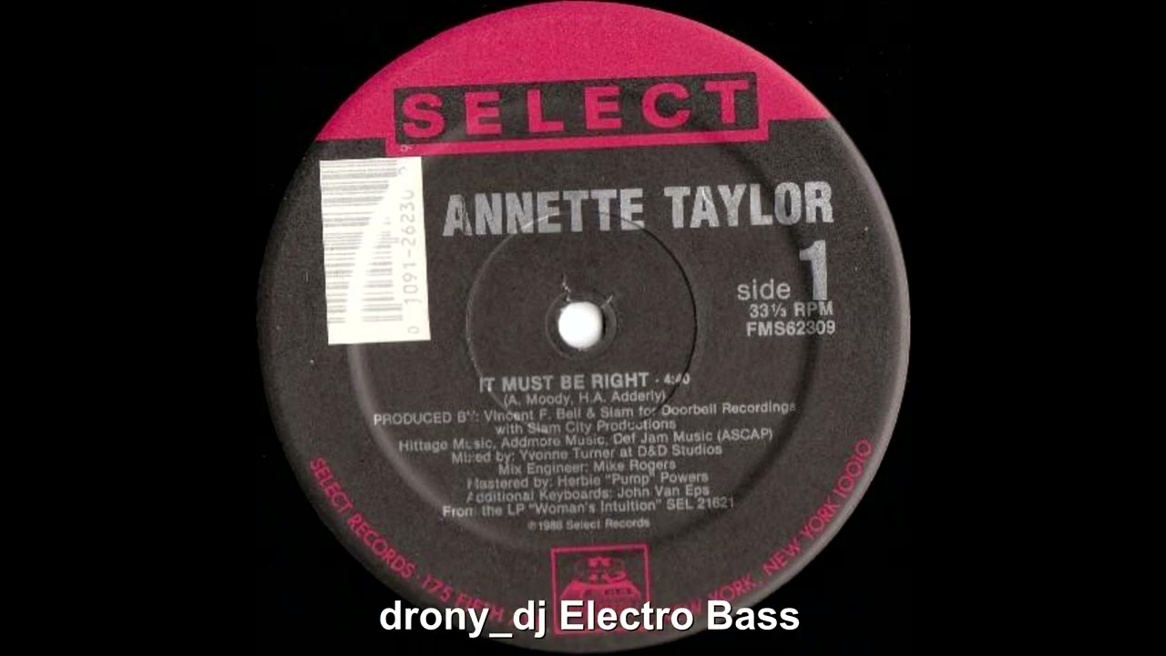 Annette Taylor - It Must Be Right (1988) - YouTube