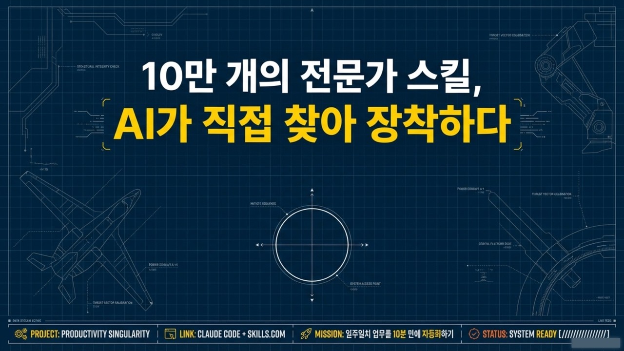 ⁣[Claude Code+Skills] Claude Code와 12만 개 MCP 도구의 만남: Skills을 스스로 찾아 장착하는 AI 에이전트 구축기