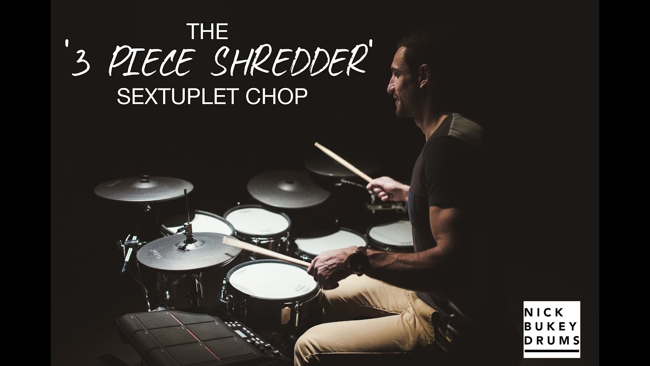 The '3 Piece Shredder' Sextuplet Gospel Chop Advanced Drum Lesson + Website Announcement