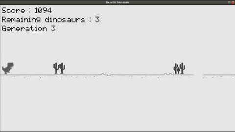 Genetic algorithm for Chrome dinosaur game