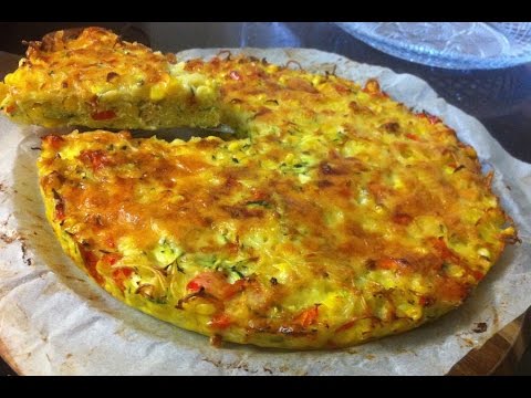 EGG NOODLE, CHEESE AND VEGETABLE PIE - simpley cooking - YouTube
