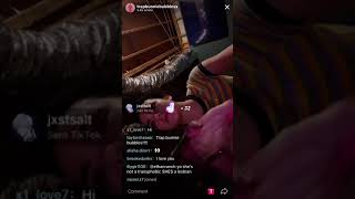 Trapbunniebubbles apologized on TikTok live for a racist song she created