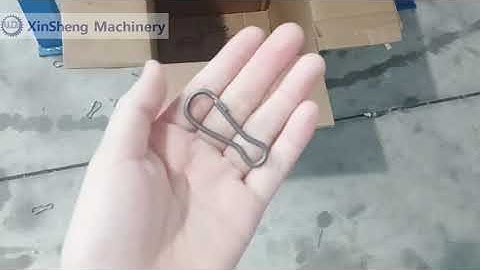 clasp/carabiner/keychain hook making machine in testing,
