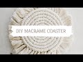 DIY Macrame Сoaster Tutorial - Макраме для начинающих: подстаканник