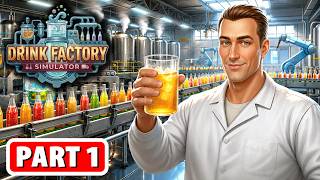 DRINK FACTORY SIMULATOR Gameplay Walkthrough Part 1 - FULL GAME (No Commentary) screenshot 1