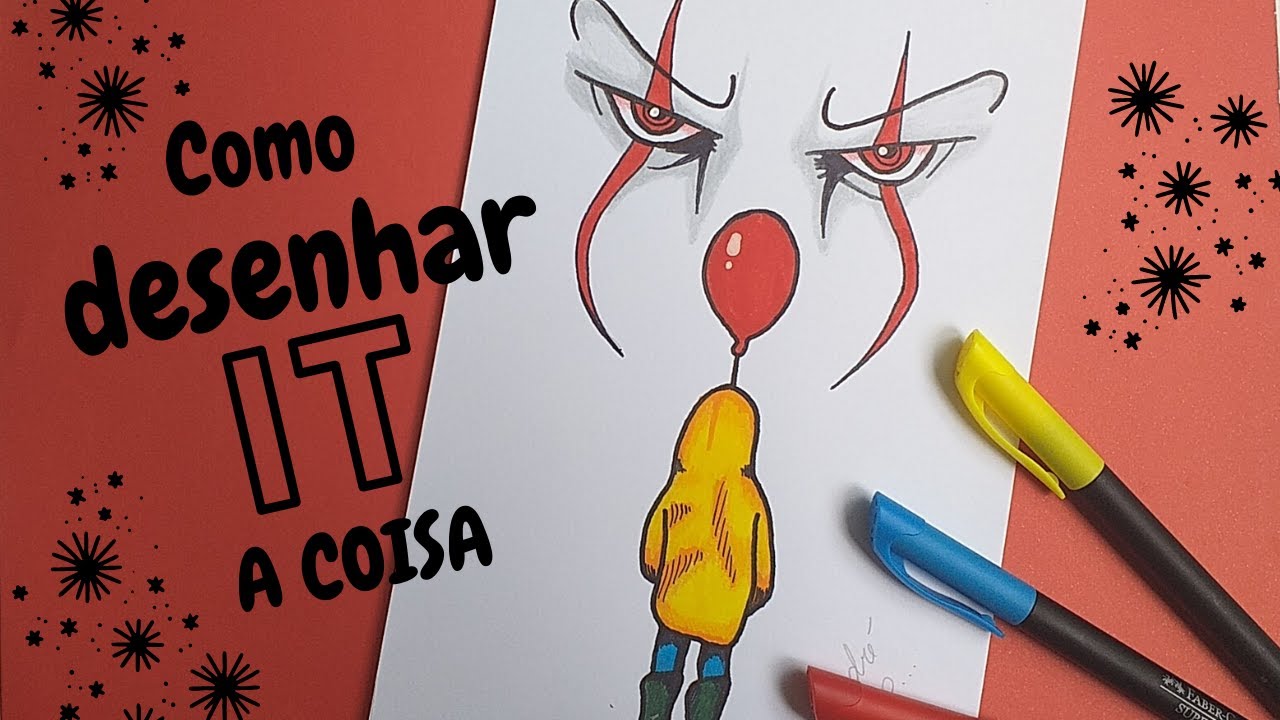 Como desenhar o it a coisa | passo a passo | how to draw a Pennywise ...