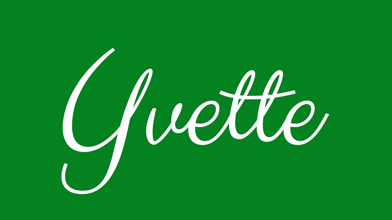Learn how to Sign the Name Yvette Stylishly in Cursive Writing YouTube