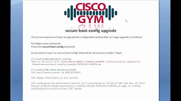 Security Basics Cisco IOS Resilient Configuration - Part 3.mp4