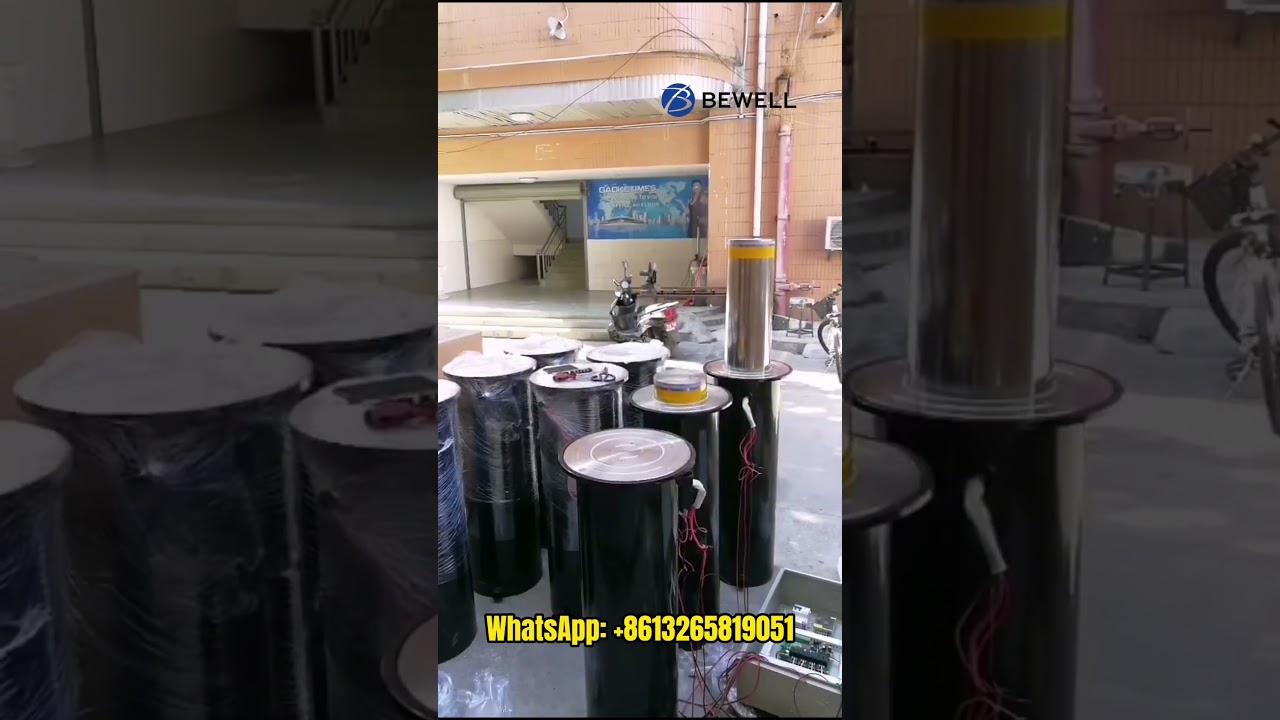 Automatic Retractable Hydraulic Bollards Parking Bollard Automatic Bollard