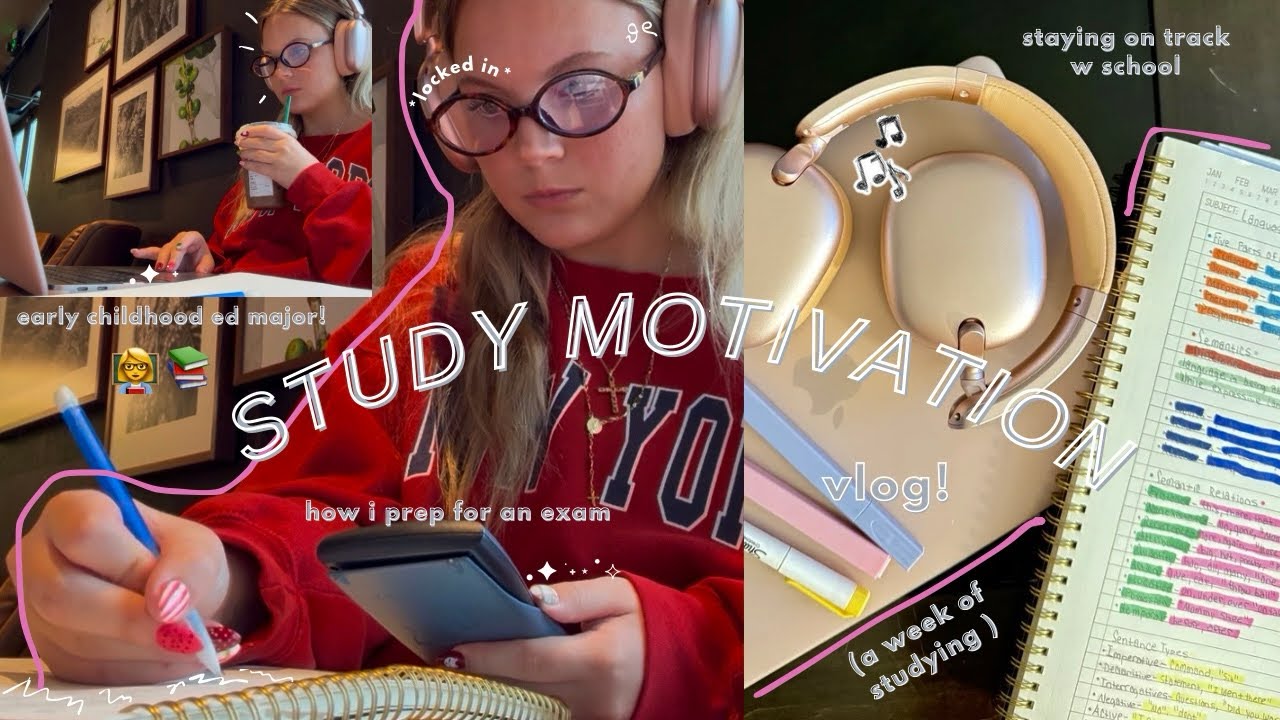 productive hw/study vlog | how i prep for exams & keep up with school! 🧠📝 