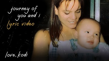 Thumbnail of "Journey of You and I" by Kodi Lee | Lyric video