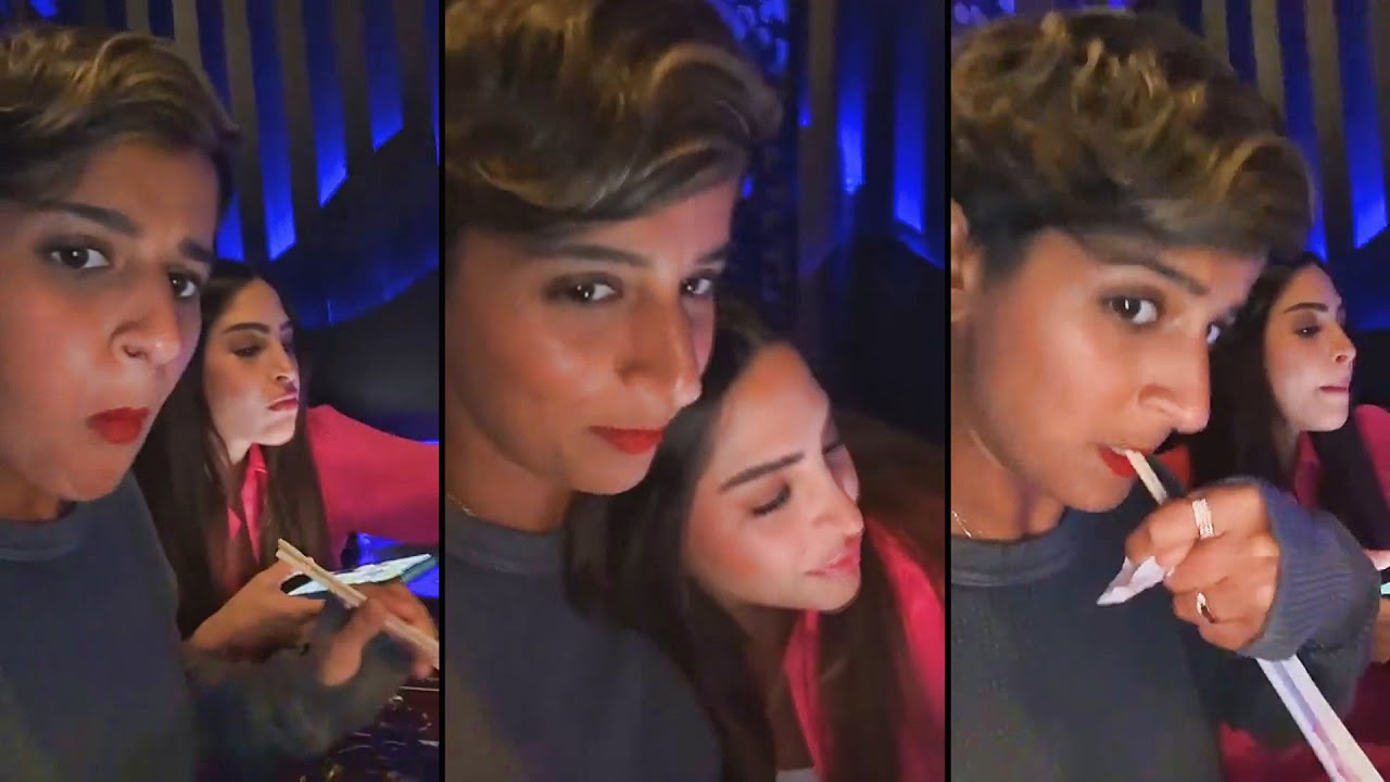 نوره العميري عازمتها فوز الفهد بعدما رجعت من السفر على مطعم ياباني ❤️