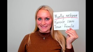 Video 888 Muntlig norskprøve TEMA familie