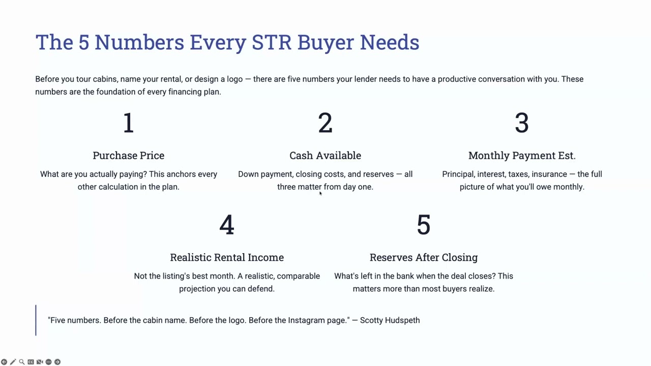 Short-term rental investor training preview