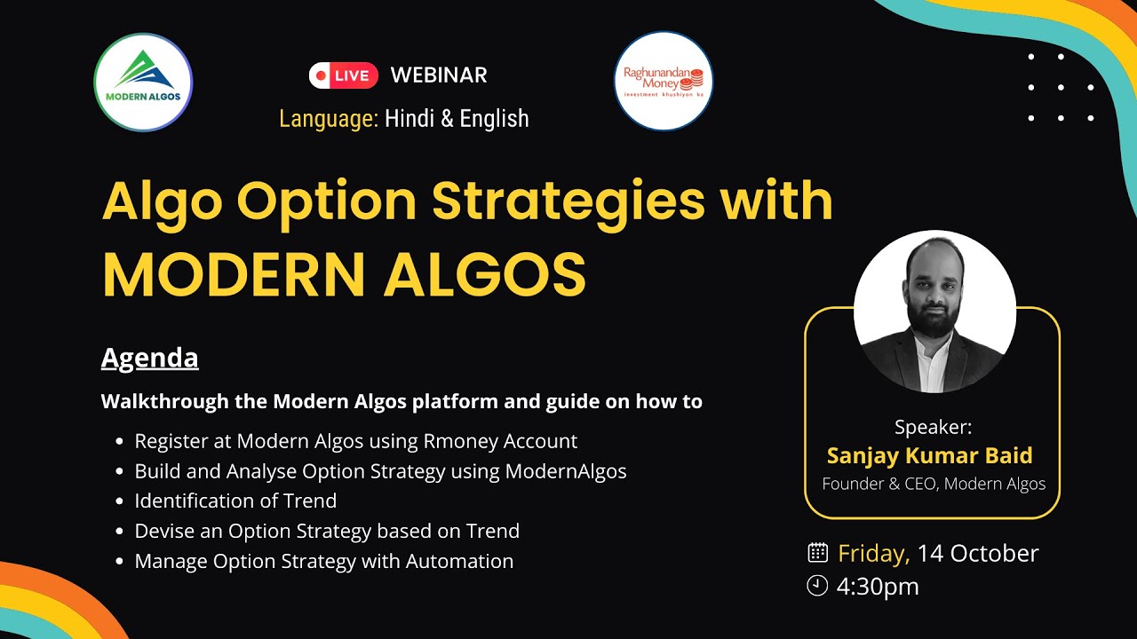 Algo Options Strategies with Modern Algos | Trend Identify | Build ...