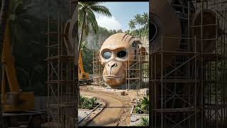 Monkey face house making #short #virel #ytshort #transformation #reel #pool #design #trending #an