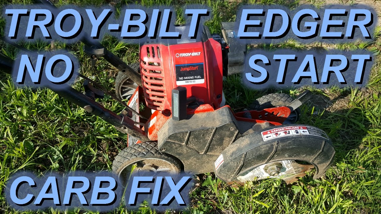 Troy-bilt edger won't run or start after sitting 2 years  Carb fix