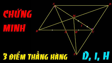 Hình học: Chứng minh 3 điểm thẳng hàng!