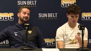 WVU Mens Soccer Dan Stratford Isaac Scheer Old Dominion Postgame 11/9/25
