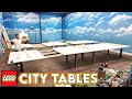 Building huge lego city tables