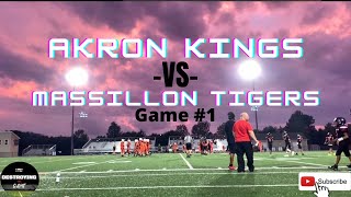 DestroyingTheGame Vlog#1*Akron Kings VS Massillon Tigers*Pure Talent* Destroying Football