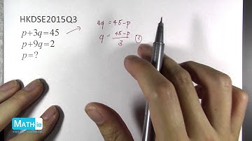 HKDSE 2015 Math Paper 2 (MC) Q03