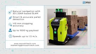 Autonomous Pallet Truck in Action | Smart Intralogistics by Novus Hi-Tech