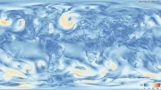 Wind speed at 50 meters, 2010-2018, hourly (60 h/s)