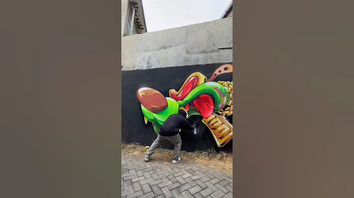 THE MOST INSANE GRAFFITI CHARACTER STYLE 😱 @helloswodshit #graffiti #graffitiart #shorts